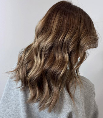 hair with highlights